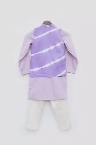 Purple Plain Nehru Set