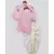 Pink Kurta with Off White Dhoti