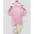Pink Kurta with Off White Dhoti