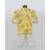 Yellow Printed Kurta With Pant For Boys