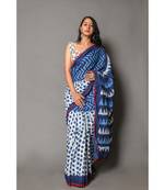  cotton printed   saree with   blouse