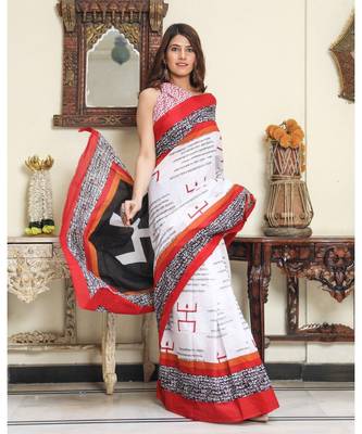  cotton printed   saree with   blouse 3