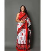  cotton printed   saree with   blouse