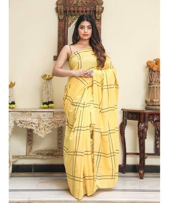  cotton printed   saree with   blouse 3