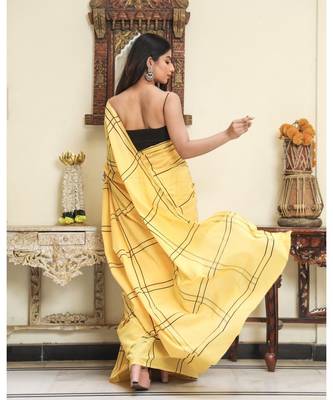 cotton printed   saree with   blouse 5