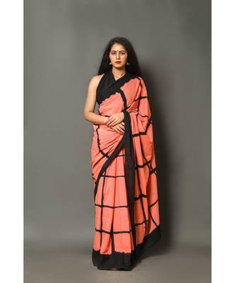  cotton printed   saree with   blouse 1