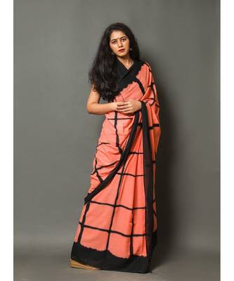  cotton printed   saree with   blouse 2