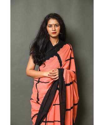  cotton printed   saree with   blouse 4