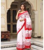  cotton printed   saree with   blouse