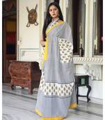  cotton printed   saree with   blouse
