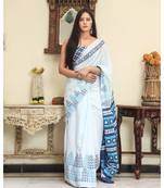  cotton printed   saree with   blouse