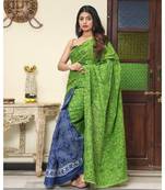  cotton printed   saree with   blouse