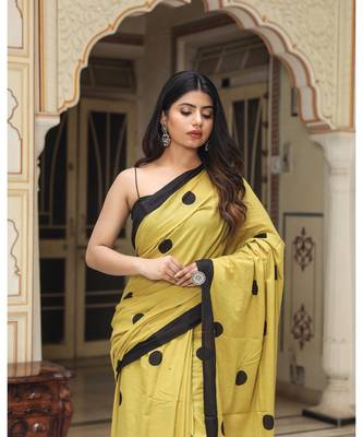  cotton printed   saree with   blouse 2
