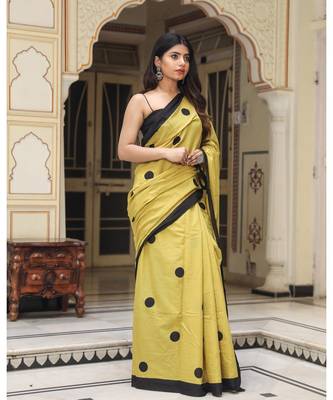  cotton printed   saree with   blouse 4