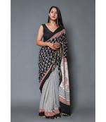  cotton printed   saree with   blouse