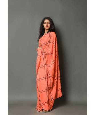  cotton printed   saree with   blouse 4