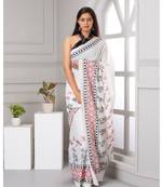  cotton printed   saree with   blouse
