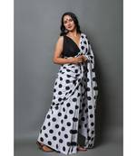  cotton printed   saree with   blouse