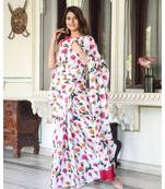  cotton printed   saree with   blouse