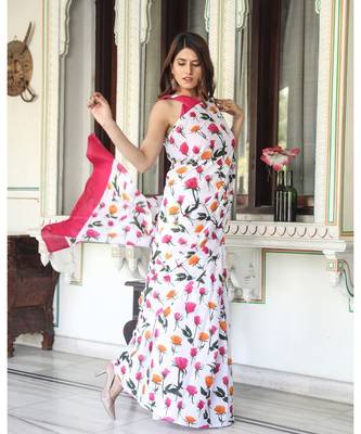  cotton printed   saree with   blouse 3