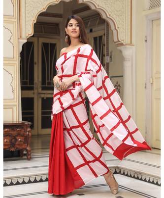  cotton printed   saree with   blouse 3