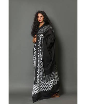  cotton printed   saree with   blouse 3