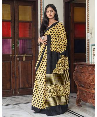  cotton printed   saree with   blouse 3