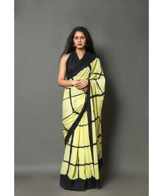  cotton printed   saree with   blouse 1