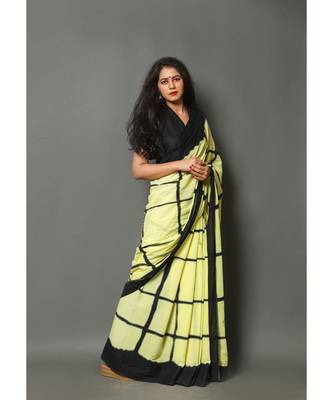  cotton printed   saree with   blouse 2