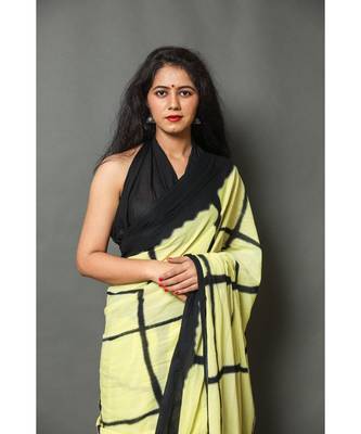  cotton printed   saree with   blouse 4