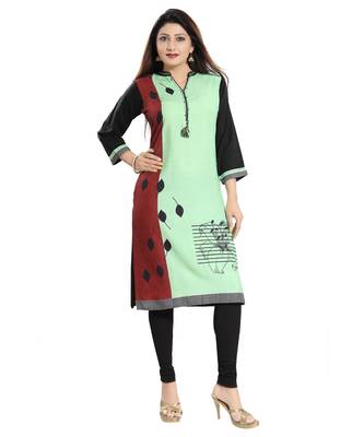 Black Rayon Cotton Long Kurti for Everyday Wear 5