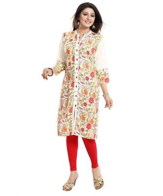 Designer Rayon Long Kurti 4