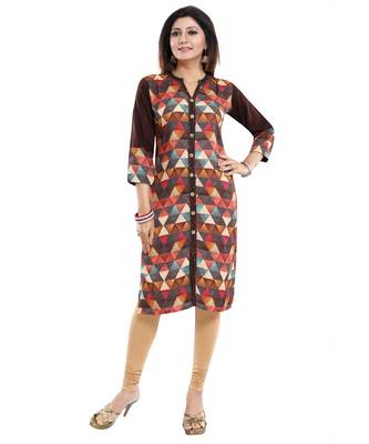 Designer Rayon Long Kurti 1