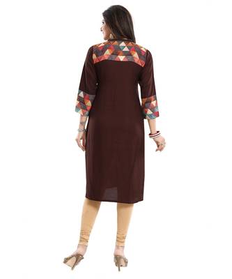 Designer Rayon Long Kurti 2