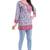 Multicolor printed crepe short-kurtis