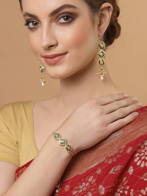 Green pearl necklace-sets 1
