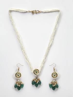 Green pearl necklace-sets 5