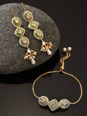 Green pearl necklace-sets 2
