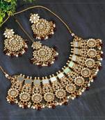 Maroon necklace-sets