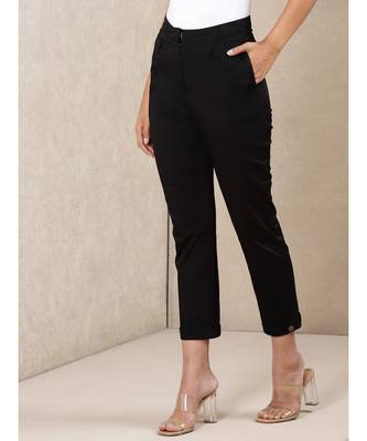 Solid Straight Pants 2