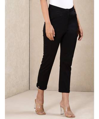 Solid Straight Pants 3