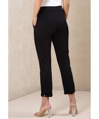 Solid Straight Pants 4