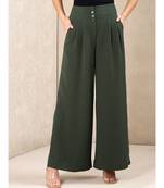 Green Wide-Legged Pants