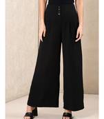 Black Wide-Legged Pants