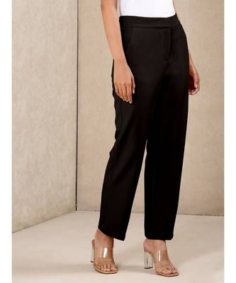 Black Straight Fit Pants 3