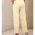 Beige Straight Fit Pants