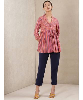Solid Pants With Waist Tie Up 2