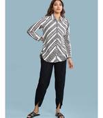 Black Solid Tulip Pant