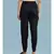 Black Solid Tulip Pant