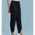 Black Solid Tulip Pant
